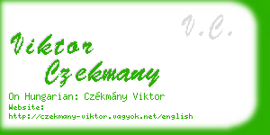 viktor czekmany business card